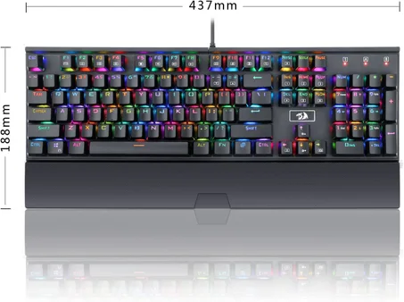 كيبورد جيمنج ميكانيكال ريدراجون راهو Redragon K567 RAHU - هيكل ألومنيوم (RGB)
