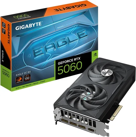GIGABYTE GeForce RTX 5060 EAGLE OC 8G - كارت شاشة جيجابايت إيجل إو سي رتكس 5060 سعة 8 جيجا