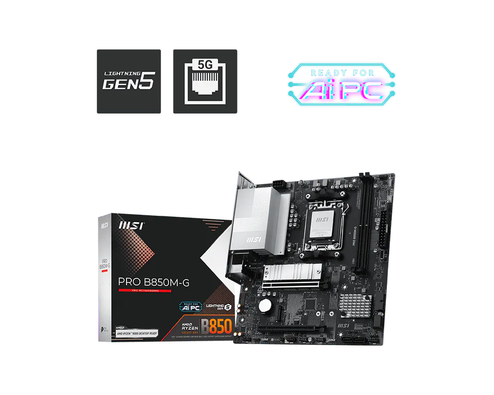 MSI PRO B850M-G Motherboard AM5