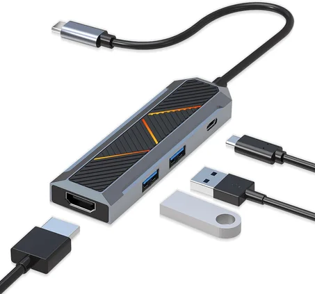 مشترك هايب يو اس بي سي ريدراجون Redragon UCA-4 USB C Docking Station Hub 4K