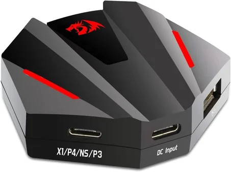 محول ماوس وكيبورد للبلايستيشن والكونسول ريدراجون Redragon GA-250 VULCAN Convertor