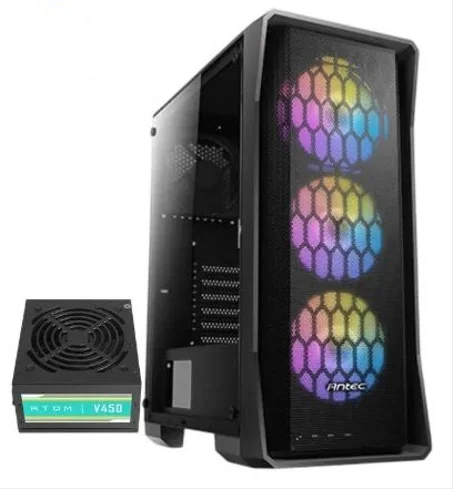 Antec NX360 Mid-Tower ATX Gaming Case + Antec Atom V450 PSU - كيسة كمبيوتر مع باور سبلاي 450 وات