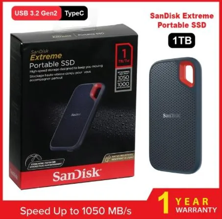 SANDISK 1TB E61 Extreme Portable 1050MB/s