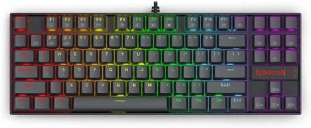 كيبورد جيمنج ميكانيكال ريدراجون كومارا Redragon K552 KUMARA - إضاءة رينبو (سويتش أزرق)