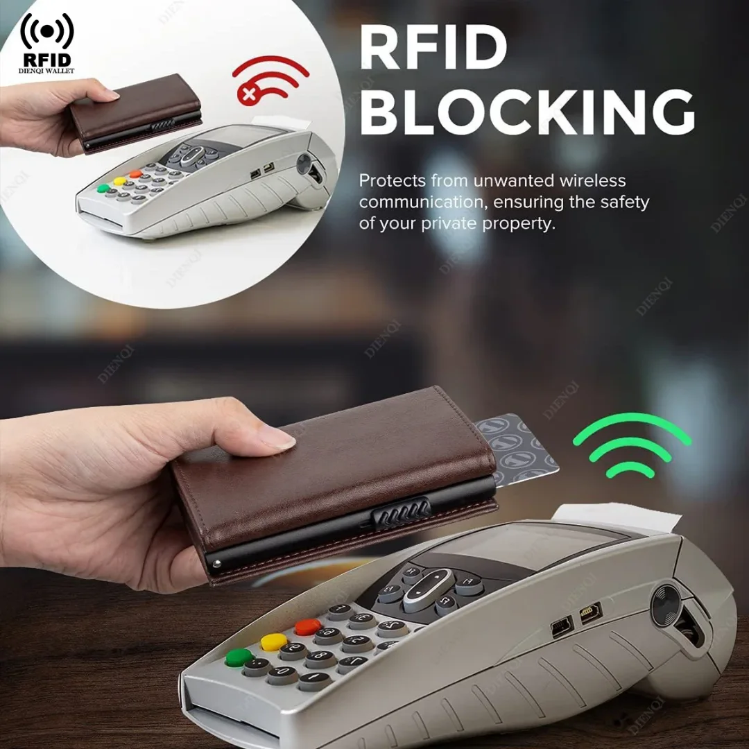 💳 Porte-Carte Bancaire & Feuilles – Élégance, Sécurité & Praticité Modèle VC302