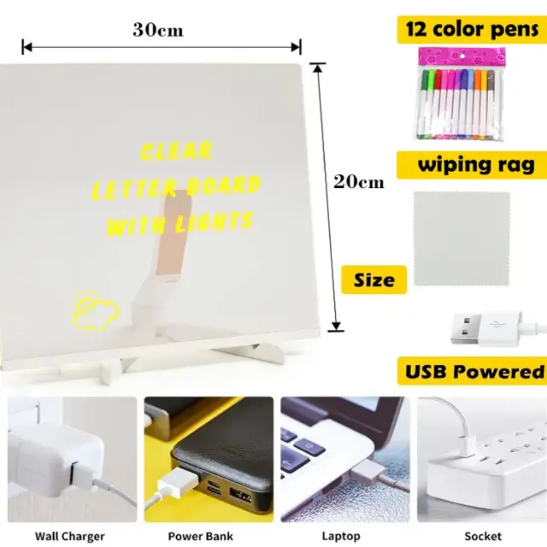 Tableau Vitech Led Lumineuse Pour Enfants