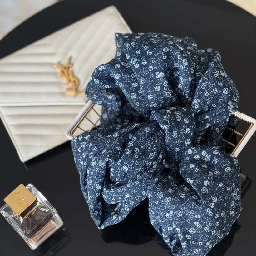 Châle # 3 - Le jardin bleu