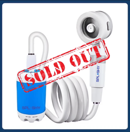 SPLASHY  (Nouvelle douche électrique portable, douche d'extérieur à 100% économie d'eau)