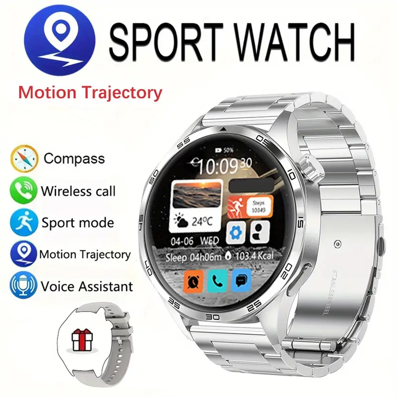 Montre Connectée GT4 Pro+ pour Hommes colour noir