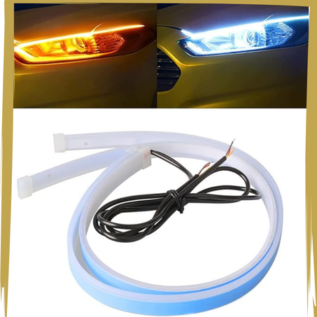 شريط اضاءة  LED للسيارة والشاحنات ،باللون الابيض،والأصفر مقاوم للماء