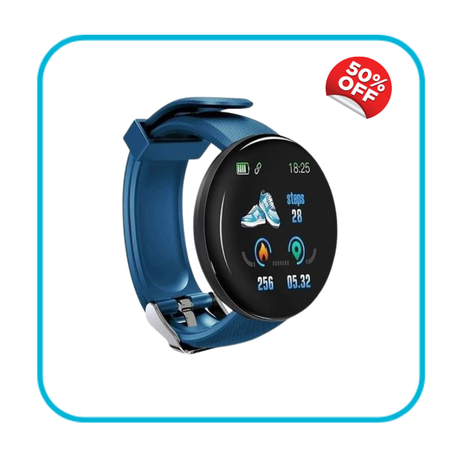 Smart Watch smart watsh 1.3inch TFT Color Screen montre intelligente IP65 Waterproof(Blue)