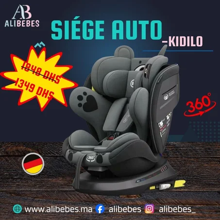 Siege auto isofix kidilo murphy rotatif évolutif