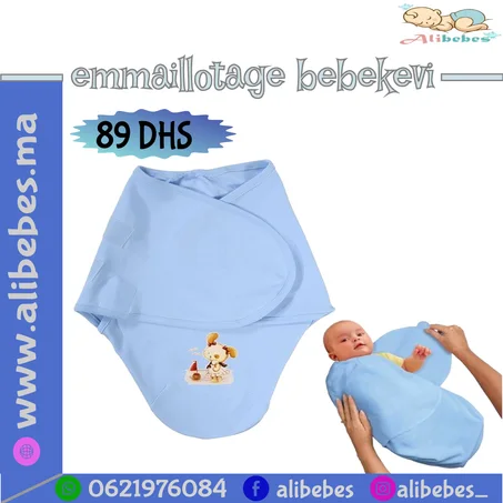 Couverture d'émmaillotage doux coton – Bebekevi