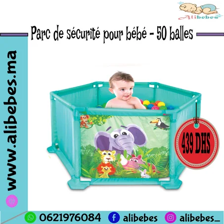 Parc de de jeux pour bébé – 50 balles