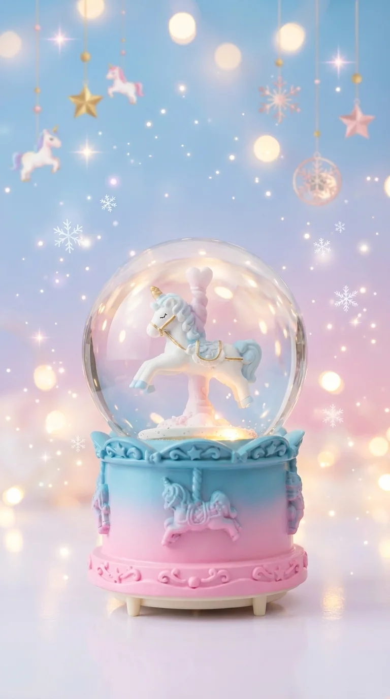 Couple Crystal Ball Wedding Snow Ball Music Box Valentine
