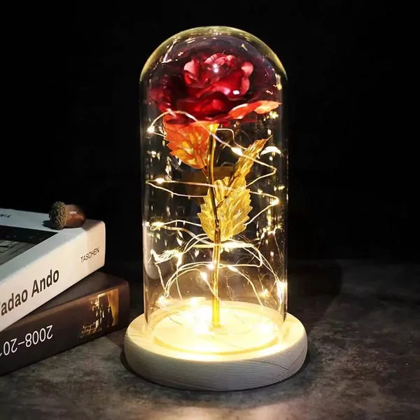 Red Enchanted Rose Dome
