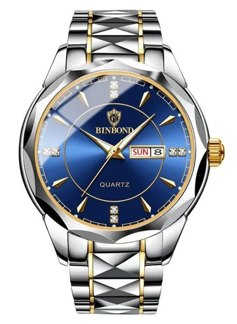 POEDAGAR-Montre de Luxe pour Homme, Élégante, Étanche, à Quartz, en Acier Inoxydable, pour dehors AI0001