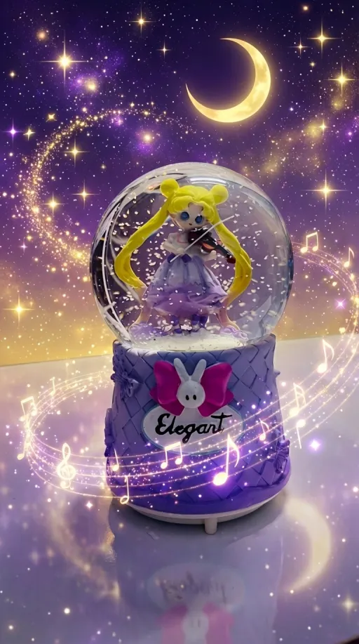 Couple Crystal Ball Wedding Snow Ball Music Box Valentine