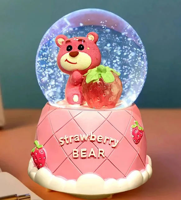 Couple Crystal Ball Wedding Snow Ball Music Box Valentine