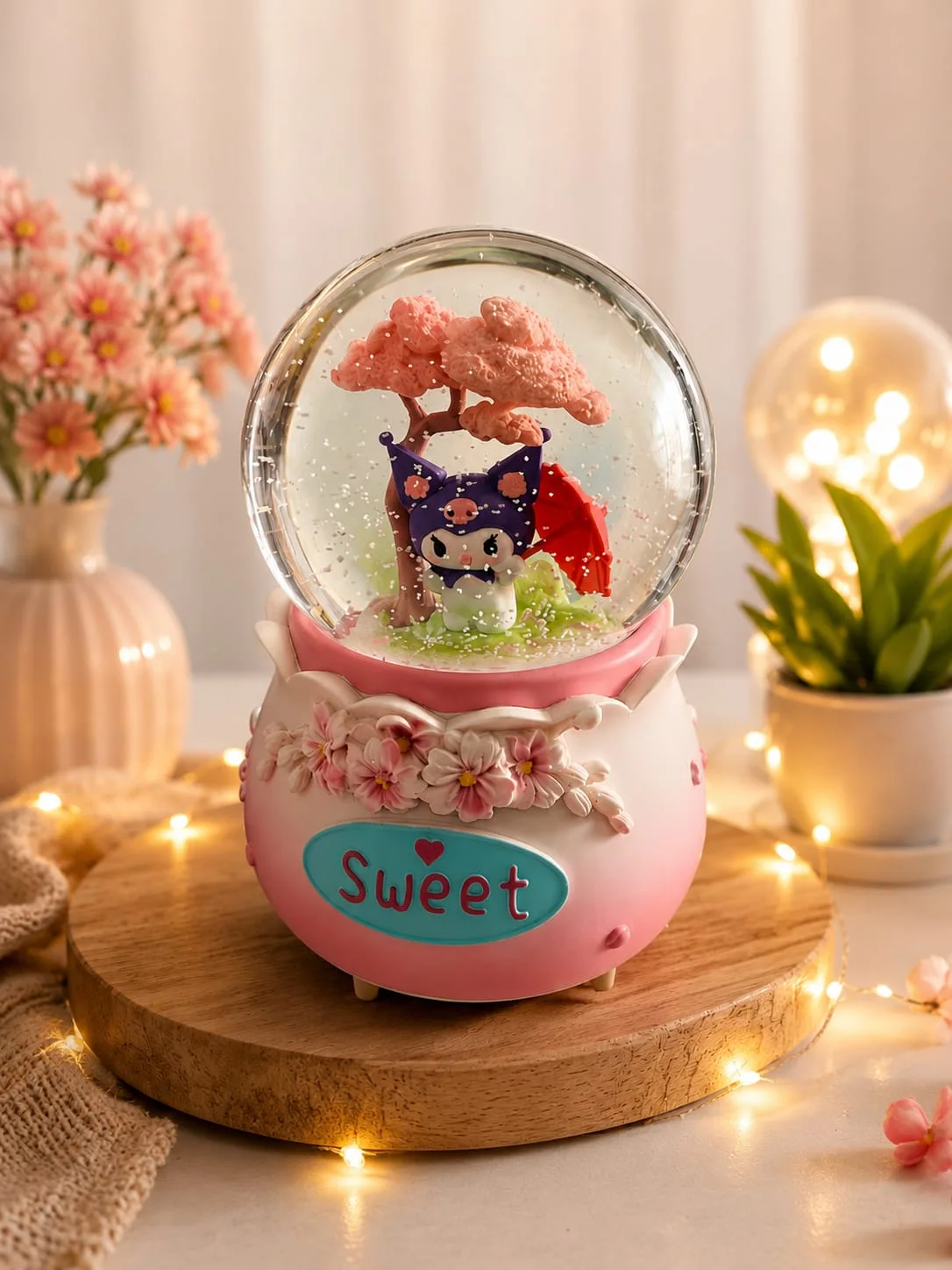 Couple Crystal Ball Wedding Snow Ball Music Box Valentine