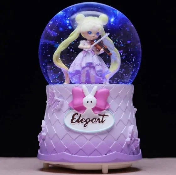 Couple Crystal Ball Wedding Snow Ball Music Box Valentine