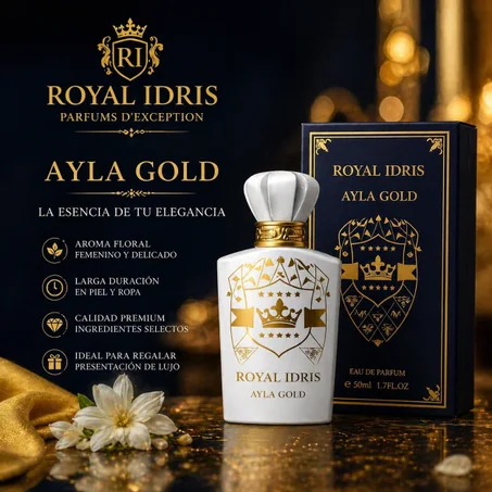 Ayla Gold – Perfume Árabe de Lujo para Mujer, Elegante y Duradero