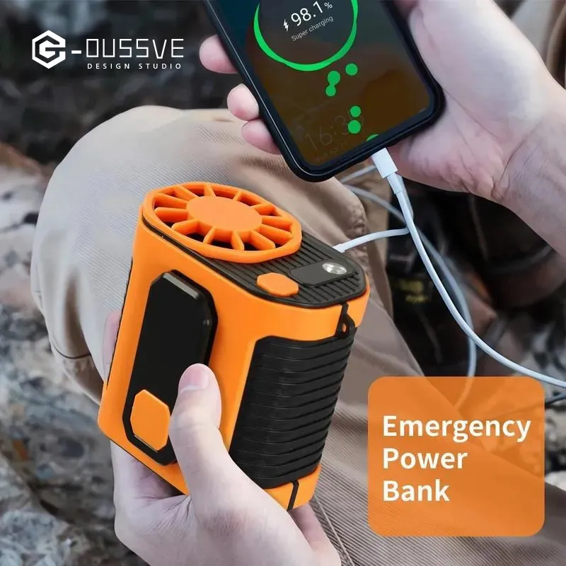 G-OUSSVE｜Ventilateur de taille portable, ventilateur à pince personnel, ventilateur à piles, ventilateur à pince pour lit, portable rechargeable, essentiels ménagers, gilet rafraîchissant pou