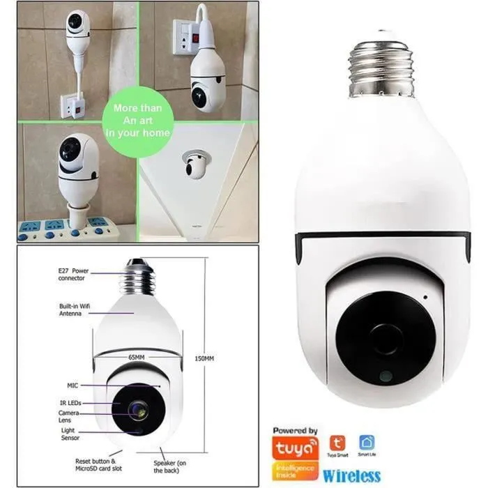 CAMÉRA DE SURVEILLANCE DE SÉCURITÉ SANS FIL