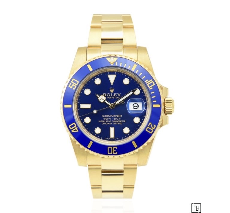 Rolex Submariner Date 18ct Yellow Gold 40mm Blue Dial Ref: 116618LB – Full Set –