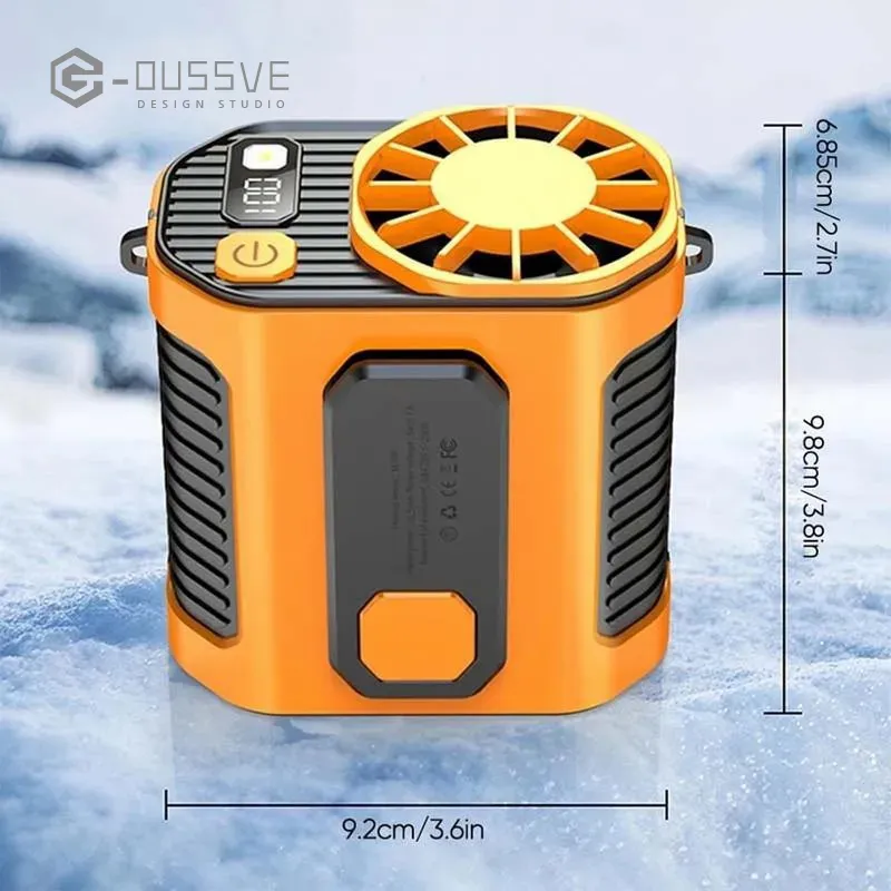 G-OUSSVE｜Ventilateur de taille portable, ventilateur à pince personnel, ventilateur à piles, ventilateur à pince pour lit, portable rechargeable, essentiels ménagers, gilet rafraîchissant pou