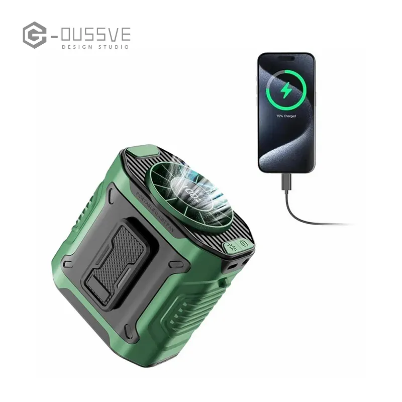 G-OUSSVE｜Ventilateur de taille portable, ventilateur à pince personnel, ventilateur à piles, ventilateur à pince pour lit, portable rechargeable, essentiels ménagers, gilet rafraîchissant pou