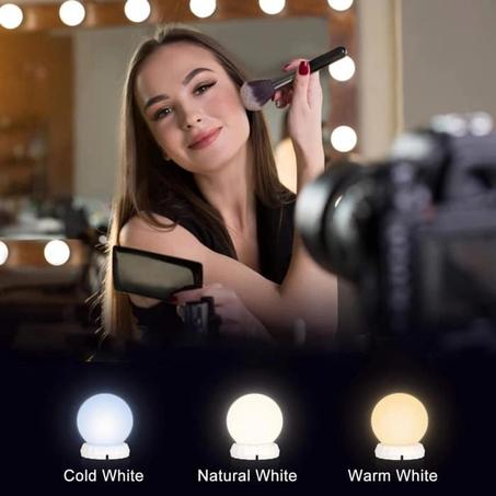 Kit D'éclairage De Miroir 10 Ampoulées LED