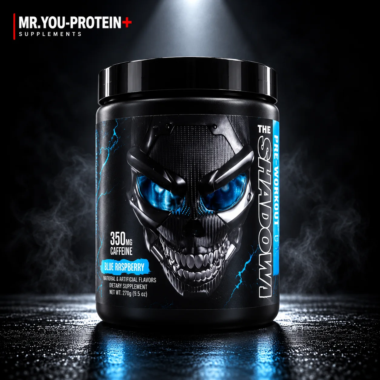 JNX Sports The Shadow! Pre-Workout Blue Raspberry 270g – 30 Servings