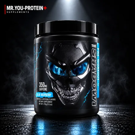 JNX Sports The Shadow! Pre-Workout Blue Raspberry 270g – 30 Servings