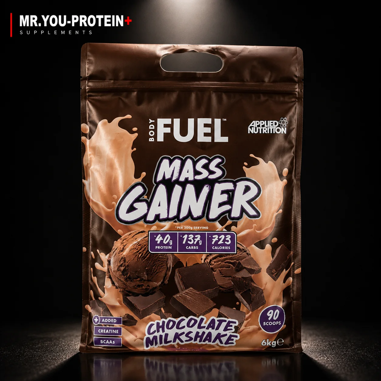 Applied Nutrition BodyFuel™ Mass Gainer – Chocolate Milkshake – 6 kg