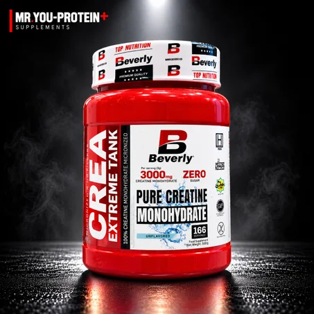 Beverly Nutrition Crea Extreme Tank Pure Creatine Monohydrate 500g – 166 Servings