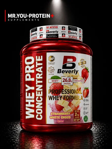 Beverly Nutrition Whey Pro Concentrate 2 Kg – Strawberry White Choco