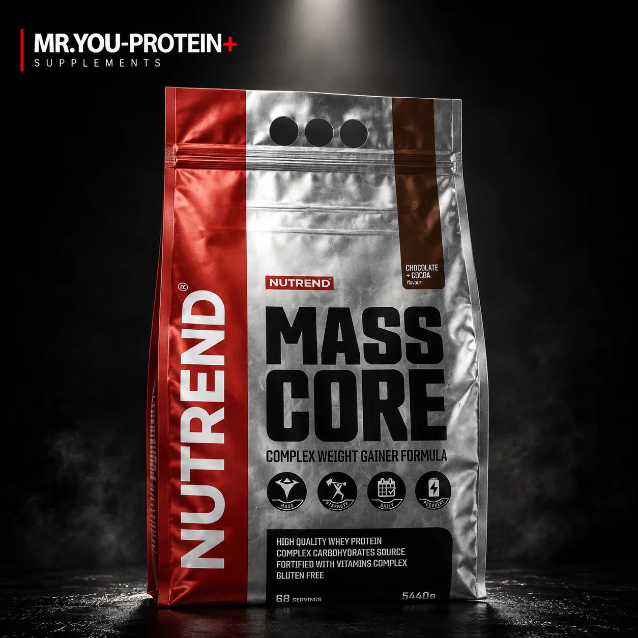 NUTREND Mass Core – Chocolate & Cocoa – 5440 g