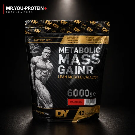 Dorian Yates Nutrition Metabolic Mass Gainer 6000g – Strawberry