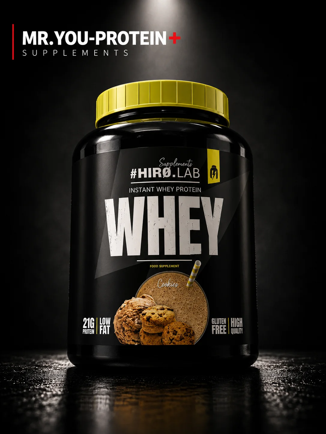 HIRO.LAB Instant Whey Protein 750 g – Cookies