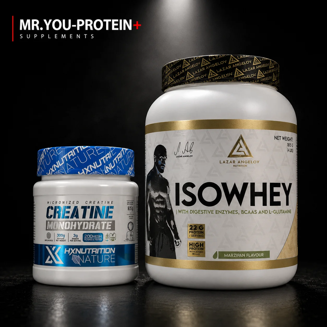 Pack Iso Whey 1815g + Créatine Monohydrate 300g