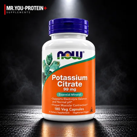NOW Foods Potassium Citrate 99 mg – 180 Veg Capsules