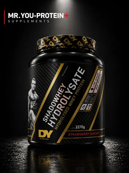 DY Nutrition Shadowhey Hydrolysate – Strawberry Banana – 2270 g