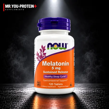 NOW Foods Melatonin 5 mg Sustained Release – 120 Tablets