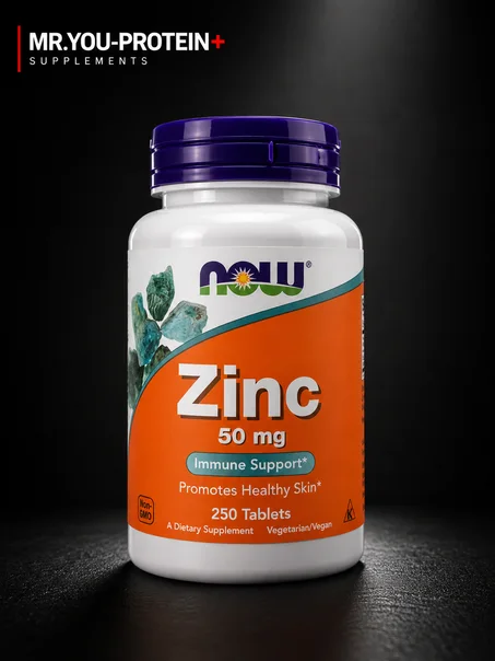 NOW Foods Zinc 50 mg – 250 Tablets