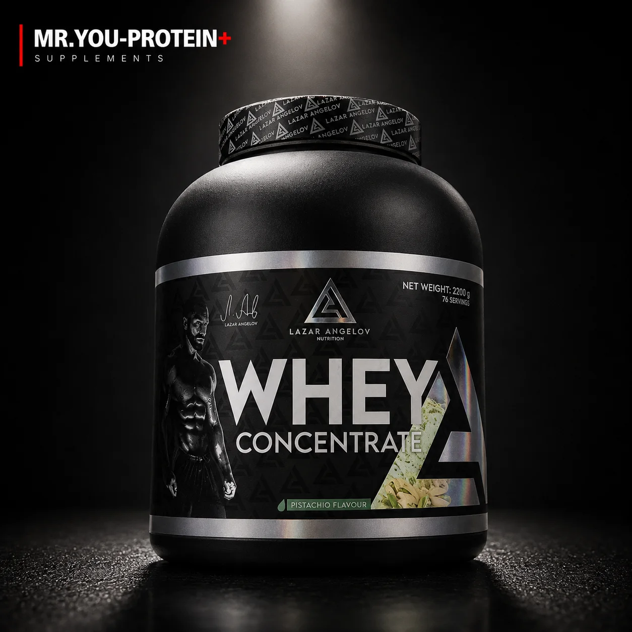 Lazar Angelov Nutrition Whey Concentrate – Pistachio – 2200 g
