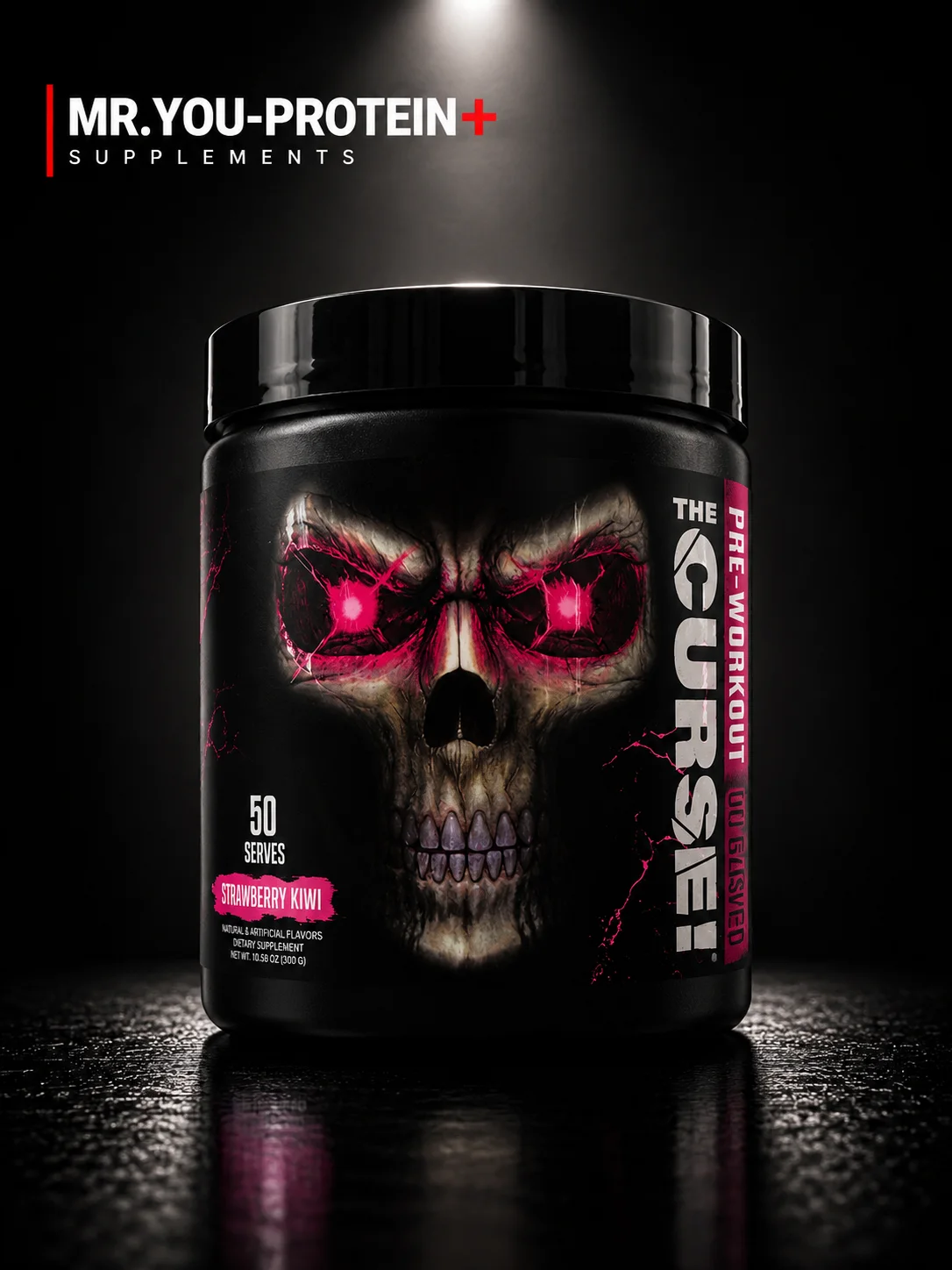 JNX Sports The Curse! Pre-Workout – Strawberry Kiwi – 50 Servings