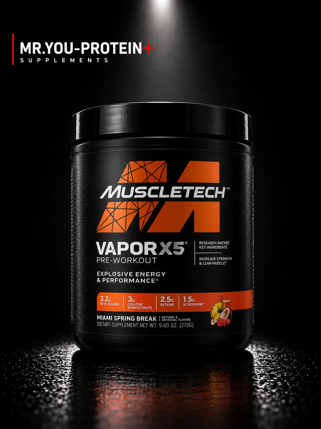 MuscleTech VaporX5 Pre-Workout – Miami Spring Break 272g