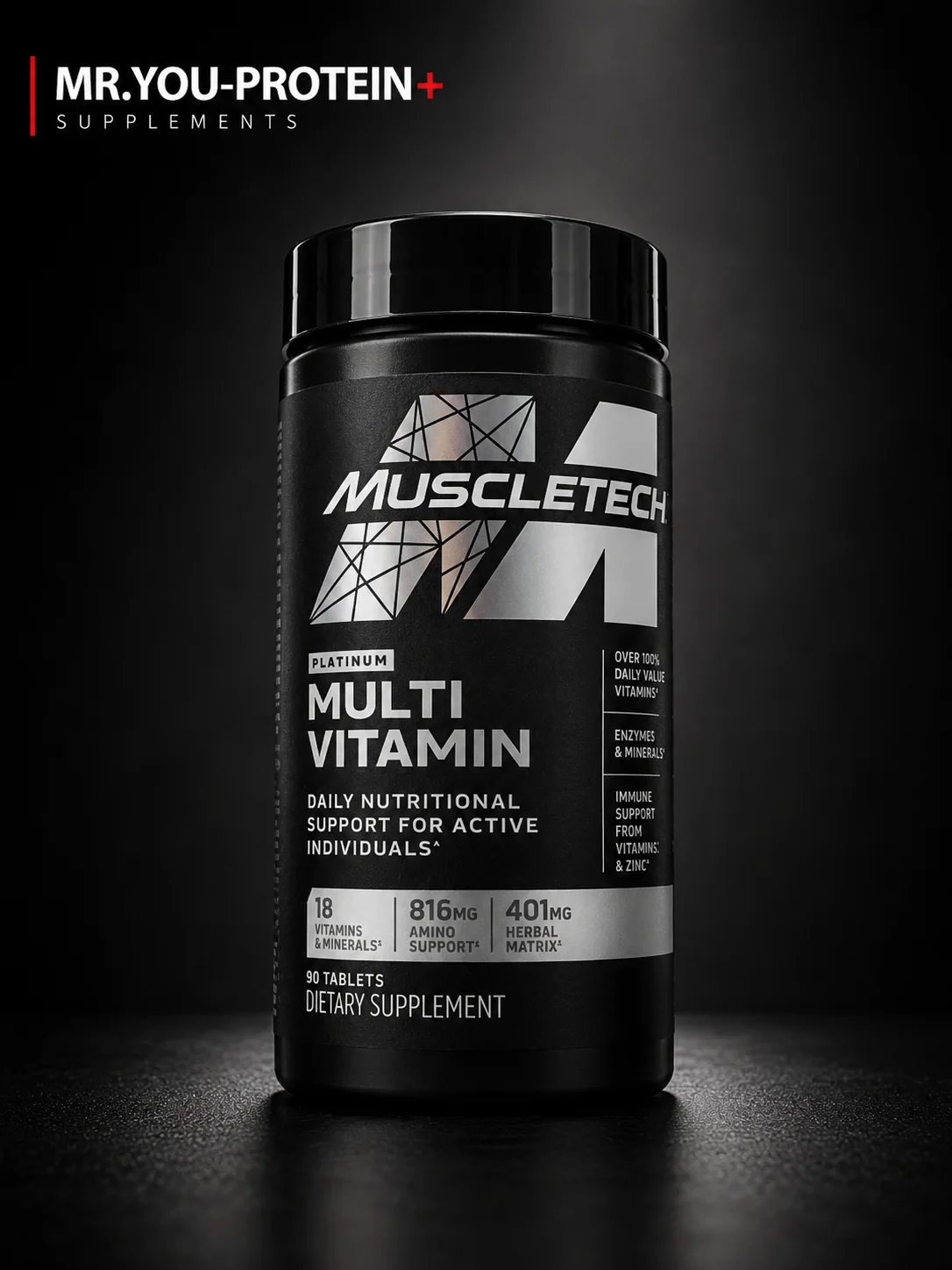 MuscleTech Platinum Multivitamin – 90 Tablets