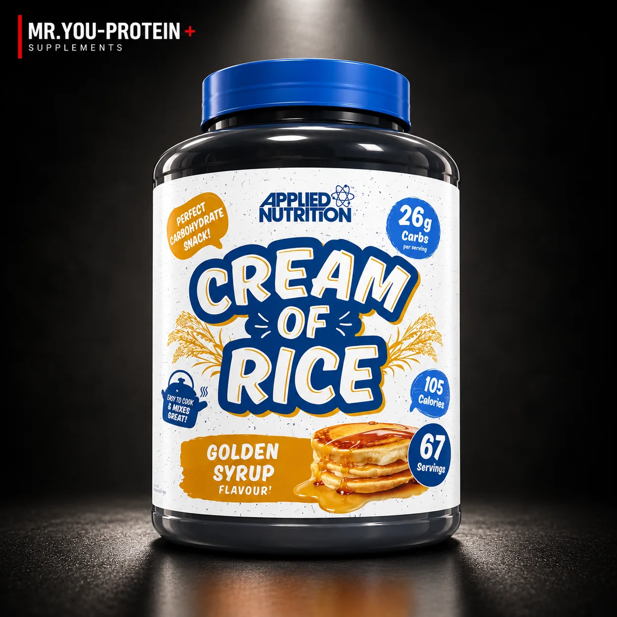 Applied Nutrition Cream of Rice 2kg – Golden Syrup